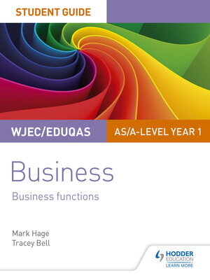 cover image of WJEC/Eduqas AS/A-level Year 1 Business Student Guide 2